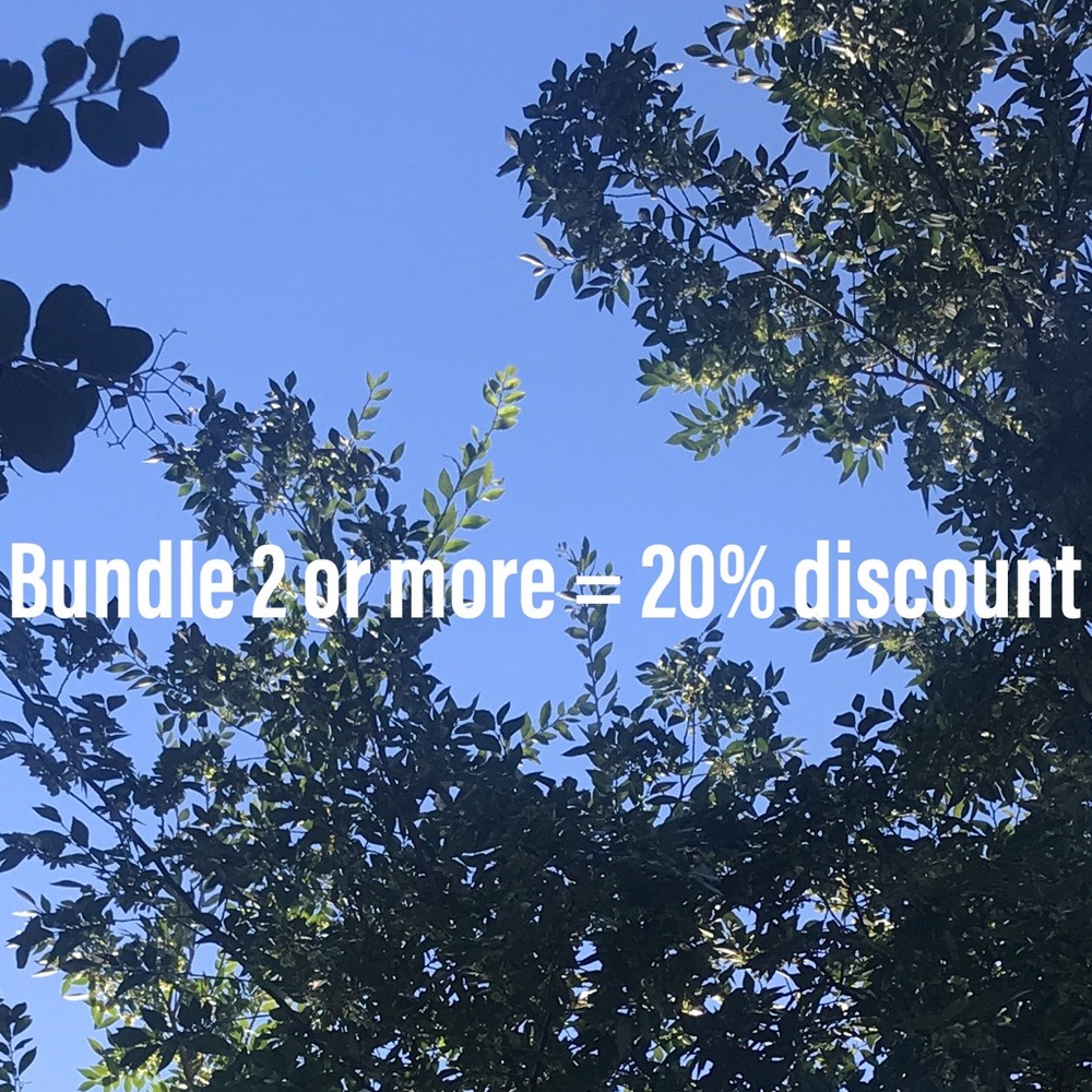 Bundle 2 or more to save 20%